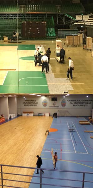 實木運動地板施工團(tuán)隊